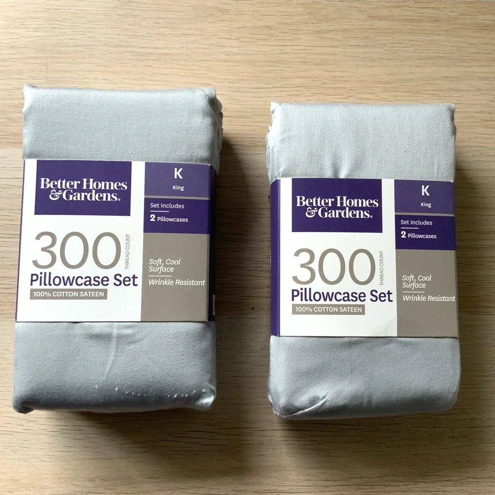 Better Homes & Gardens 2 Set King Pillowcases